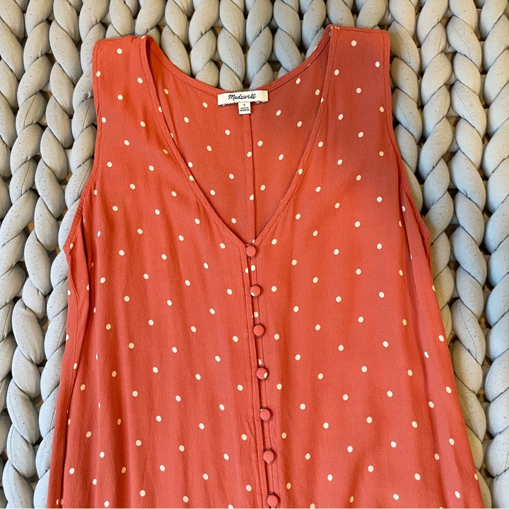 Summer dress with polka dots